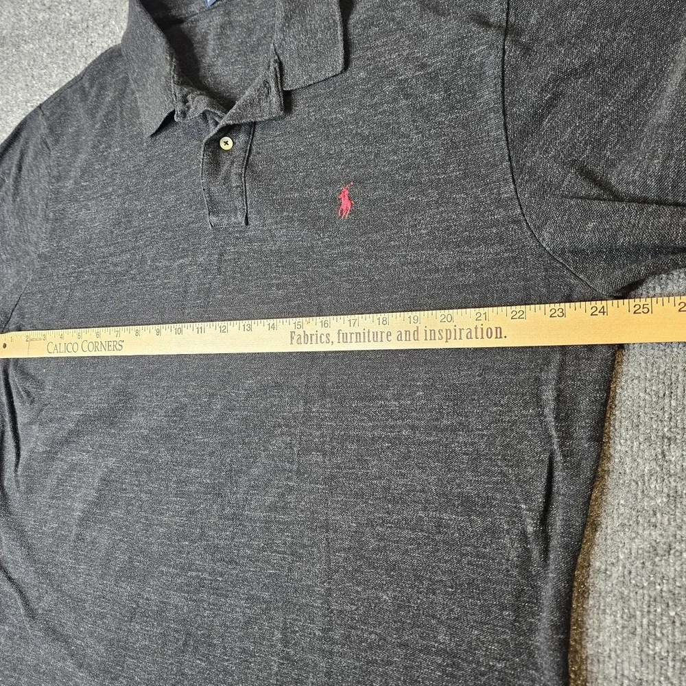 Polo Ralph Lauren Men's Longsleeve Polo Shirt Size XL Gray Preppy Classic‎